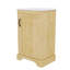Meuble-lavabo de 20 po avec rangement - Organisateur de porte d'armoire, lavabo en céramique sous le comptoir, portes à fermeture silencieuse et tablette réglable