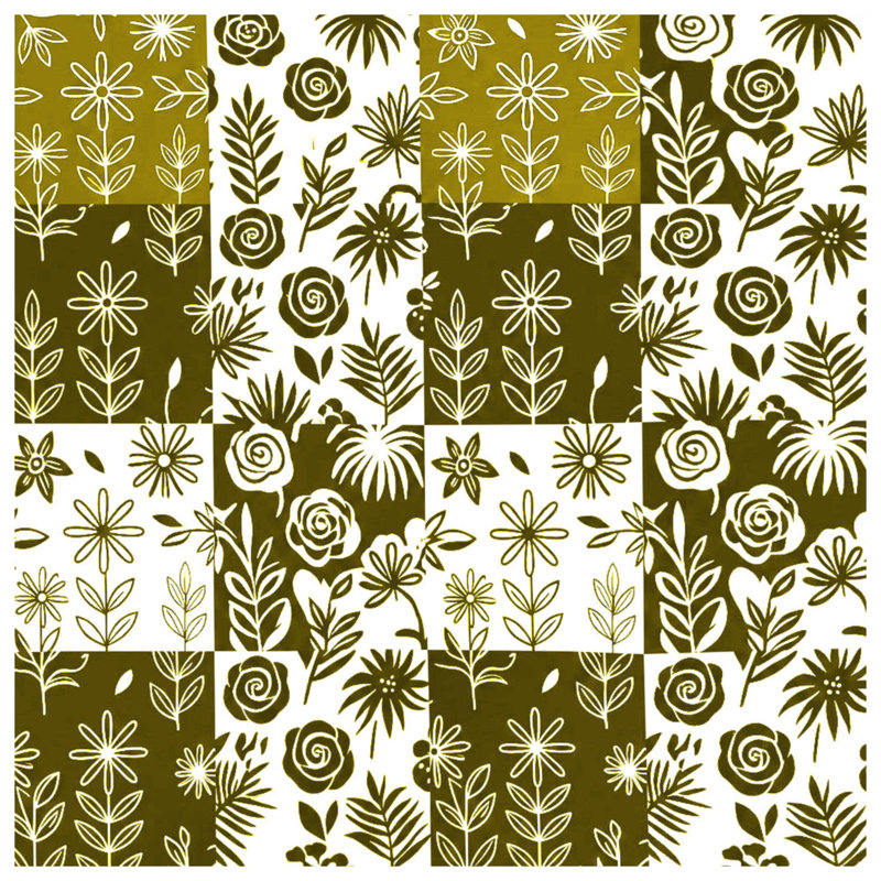 Floral Patchwork Pattern Comforter, Twin Extra Long