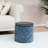 Round Chenille Storage Ottoman with Tufted Flip Top Lid, Upholstered Accent Footstool, 15" W x 15" D x 15" H-284801431