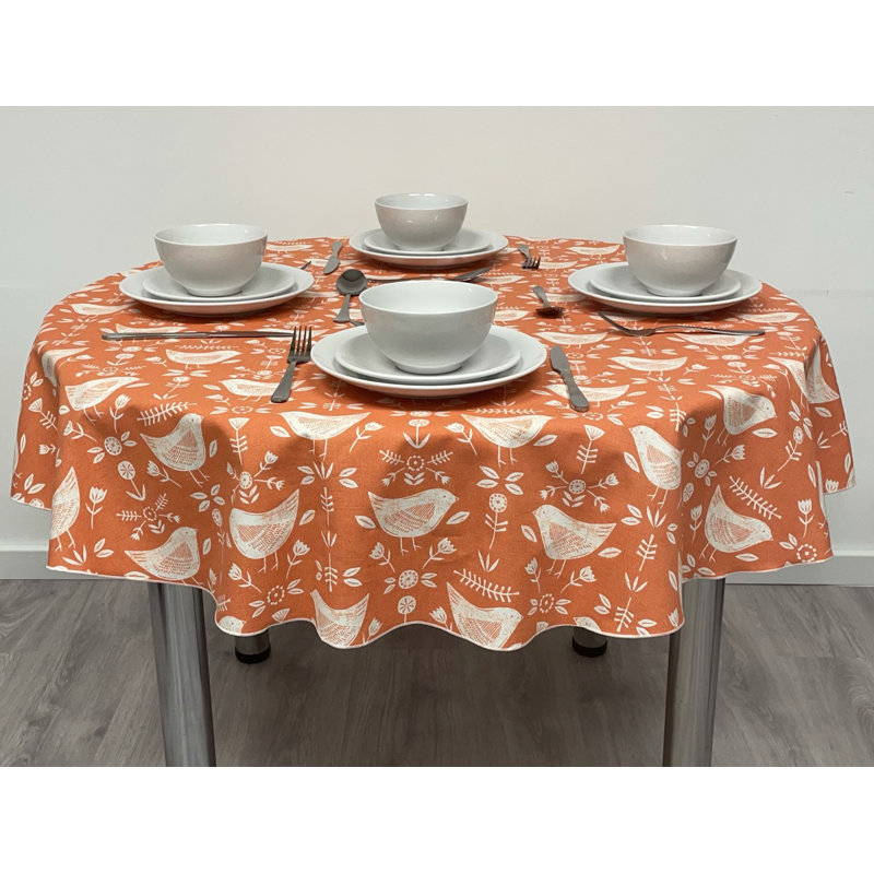 Frazeysburg Tablecloth, 54" W x 54" W L, Orange