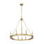 Lustre 8 lumières en laiton frotté Parker