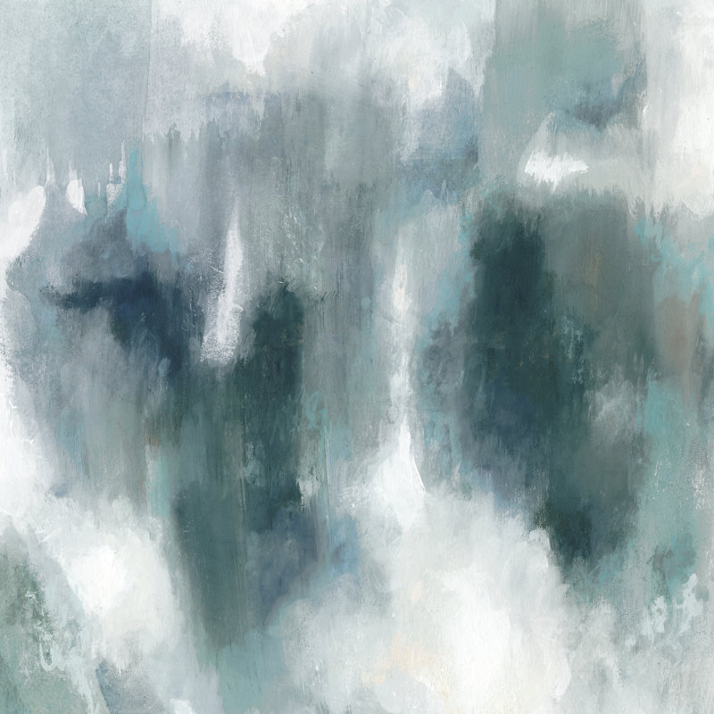 " Teal Tempest II " by Victoria Borges, 20" H x 20" W
