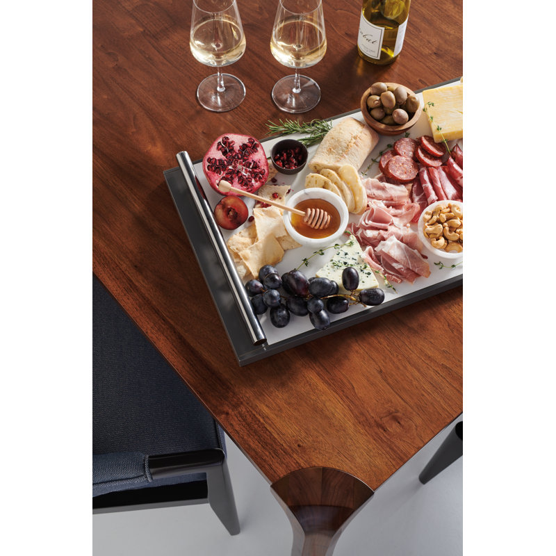 Caracole Classic 145 " Extendable Rectangular Dining Table, Walnut
