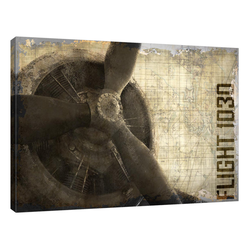 Vintage Flight 1030 by Kimberly Allen - Wrapped Canvas Print, 38cm H x 51cm W x 4cm D