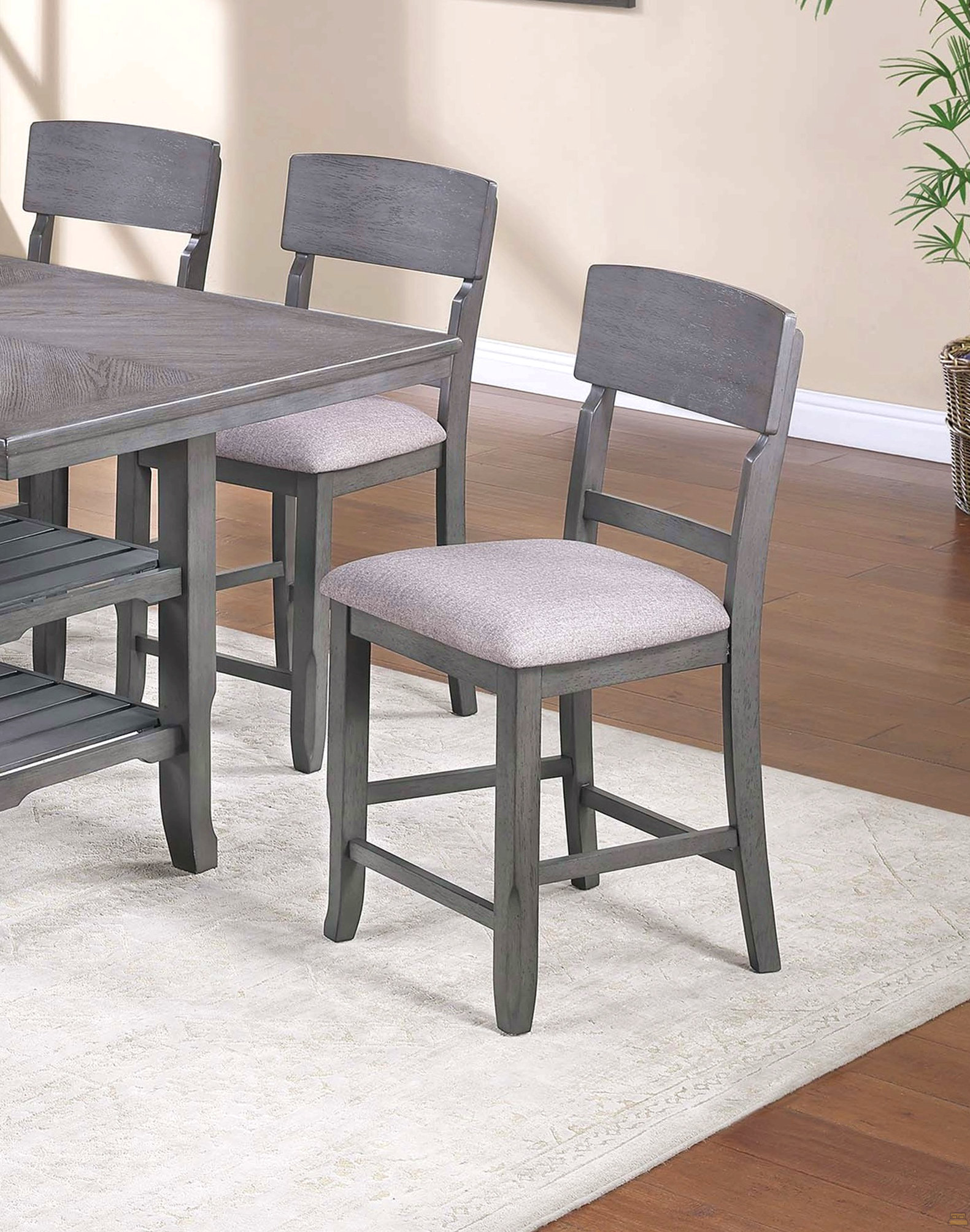 One Allium Way High Chairs Modern Ladder Back Design Set Of 2Pc Counter ...