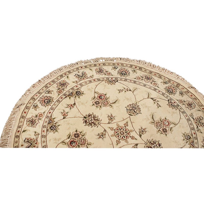 Hand Knotted Area Rug in Ivory