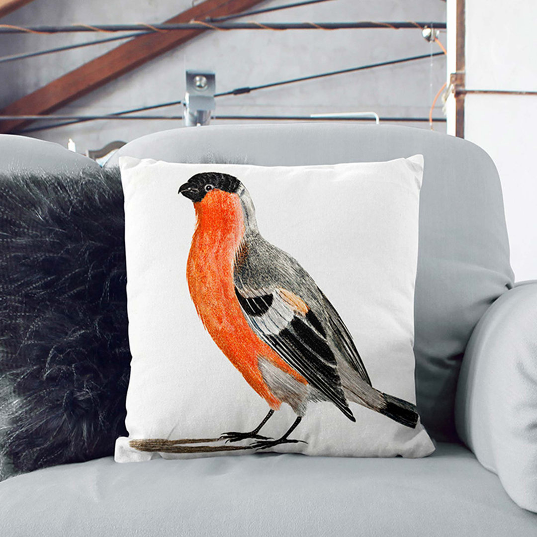A Bullfinch by Johan Teyler Cushion with Filling