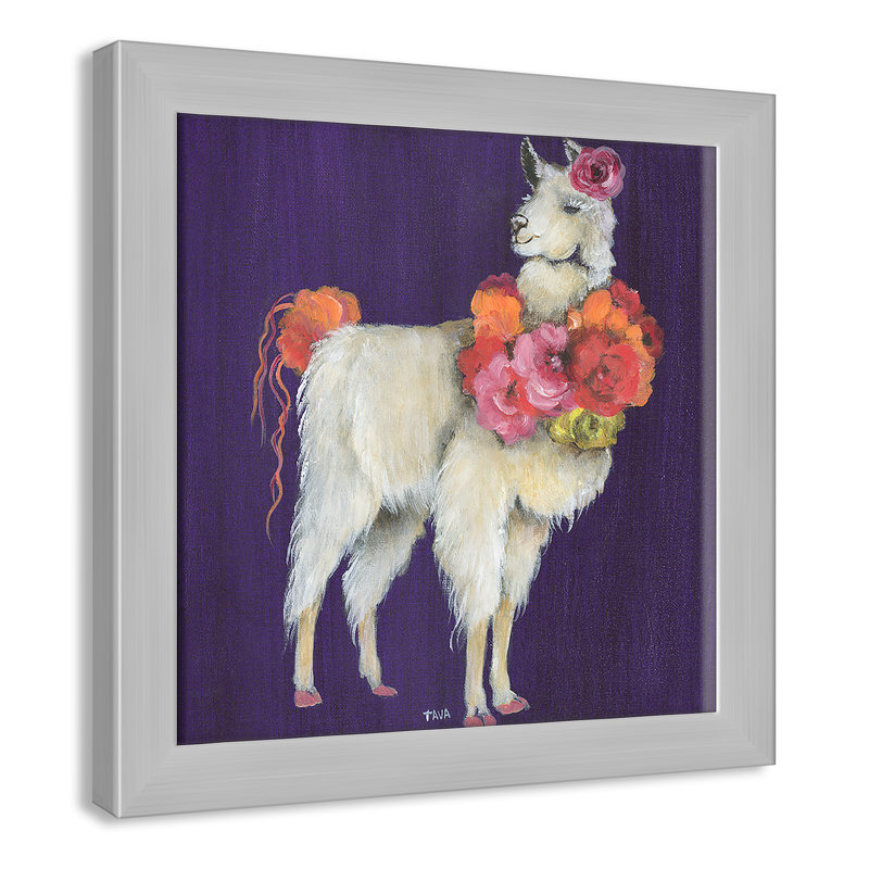 Art sur toile little, H 14 po x l 14 po x P 0,625 po, Cadre argenté