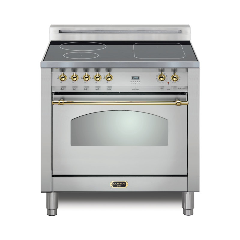 Cuisinière à induction 30 po Lofra Dolcevita, Acier inoxydable / laiton