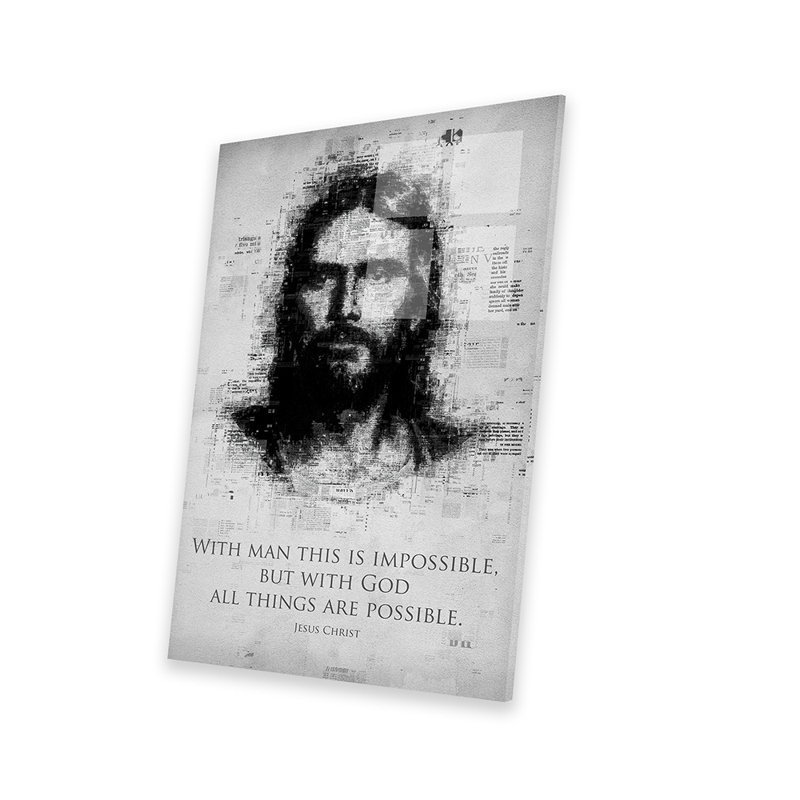 Impression de Jésus-Christ sur verre acrylique