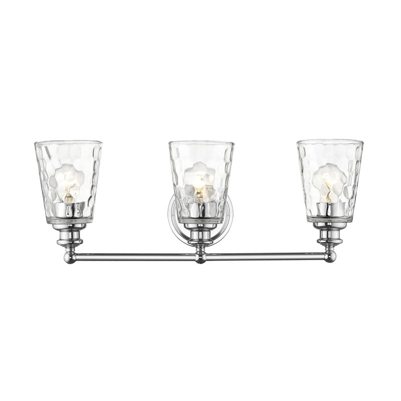 Éclairage de salle de bain à intensité variable 3 lumières Fantine, Chrome