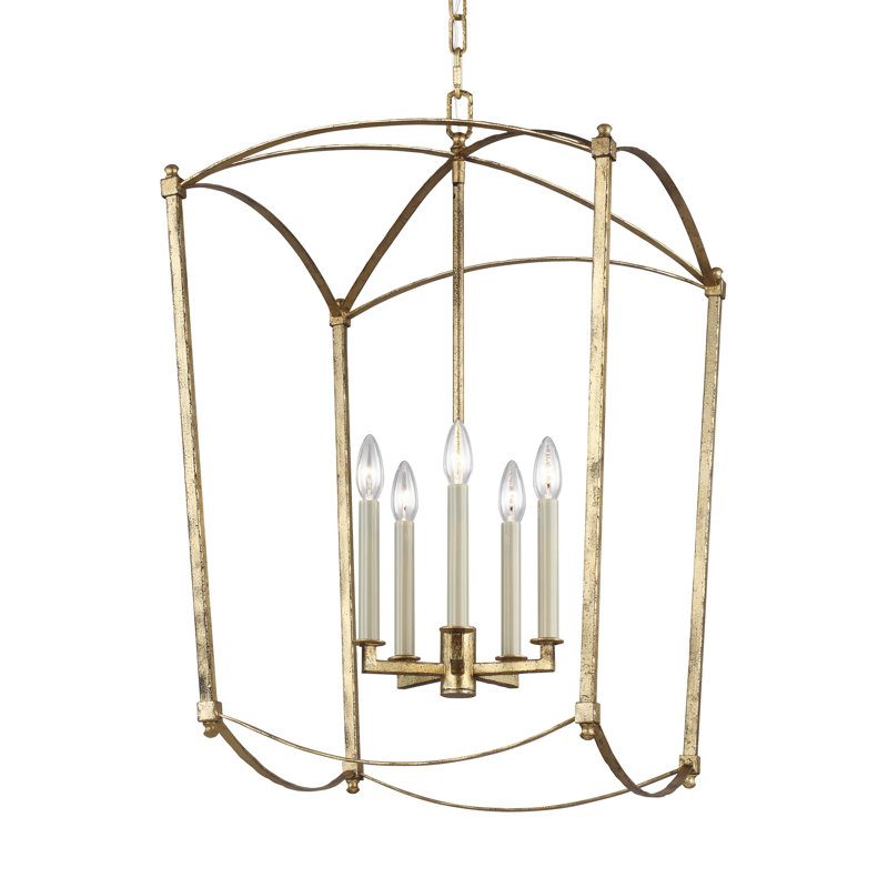 Olive 5-Light Chandelier, Antique Gild
