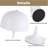 Modern Sleek Milky White Mushroom 3-light G9 End Table Lamp For Bedroom