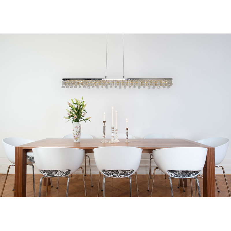 - Light Chrome LED Kitchen Island Pendant