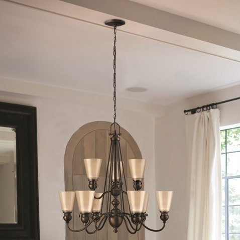 Vancamp 9 - Light Shaded Chandelier