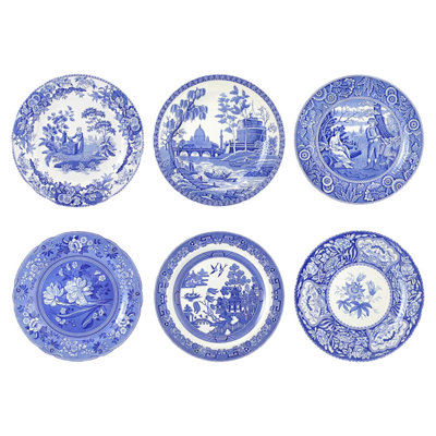 Spode Blue Room Georgian Plates 10.5"