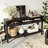 U_STYLE 59.1'' Farmhouse Entryway Table With 3 Drawers-989103419