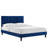 Modway Sofia Channel Tufted Performance Velvet Platform Bed-44353758-44353753