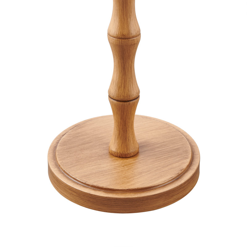 Lampe sur pied 61 po Johnvictor, Faux bois peint brun