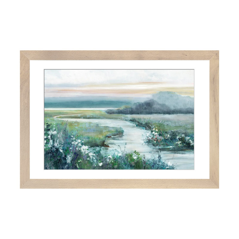 «Eternity in Twilight» par Sally Swatland - reproduction d'art, Impression encadrée avec passe-partout, H 24 po x l 32 po