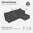 Merchelle 103' Wide Reversible Modern Modular Sectional Sofa With Storage Ottoman -Premium Chenille Fabric-832001658-813780999