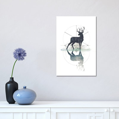 Geometric Stag by 33 Broken Bones - Wrapped Canvas Gallery-Wrapped Canvas Giclée