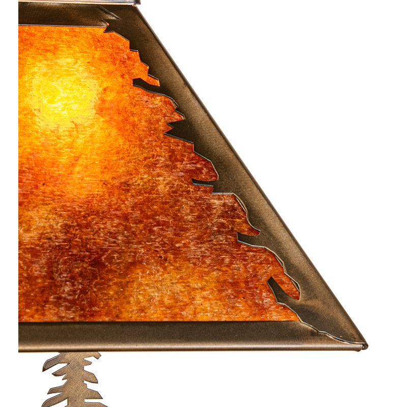 Rustic Lodge Table Lamp, Amber