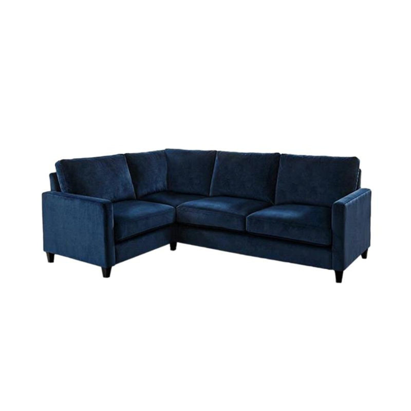 Aharshi Corner Sofa, Right Hand Facing, Black Oak Legs, Ink