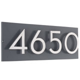 Floating Modern 4" Number Horizontal Address Plaque (4 Digits)