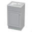 Meuble-lavabo 18 po avec lavabo, meuble-lavabo avec tablette de porte et tablette réglable-126271571