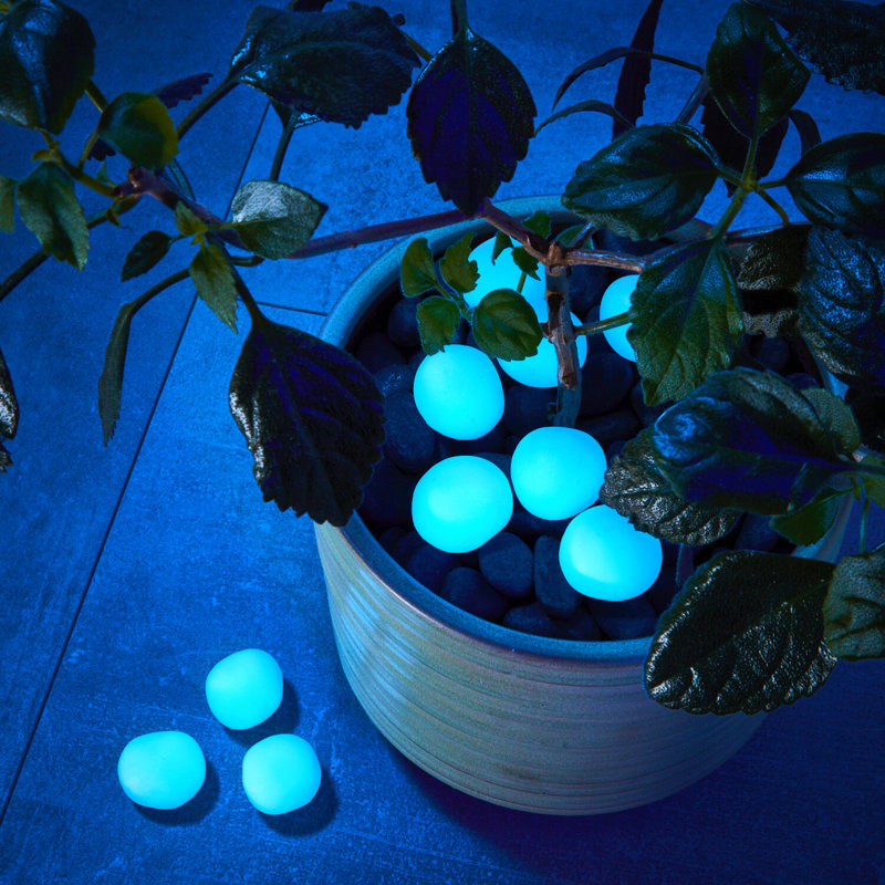 Pierre de jardin Blencoe Glow Marbles, Turquoise
