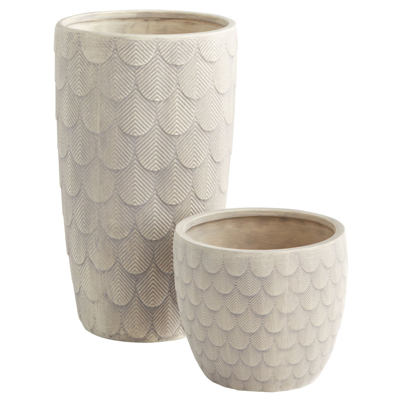 Nereus Handmade Ceramic Planter, 6.75" H x 8.25" W x 8.25" D