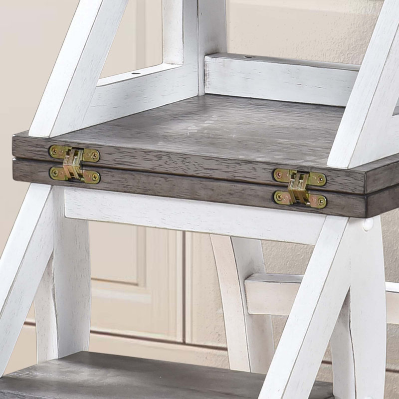 Chaise échelle pliable en bois massif