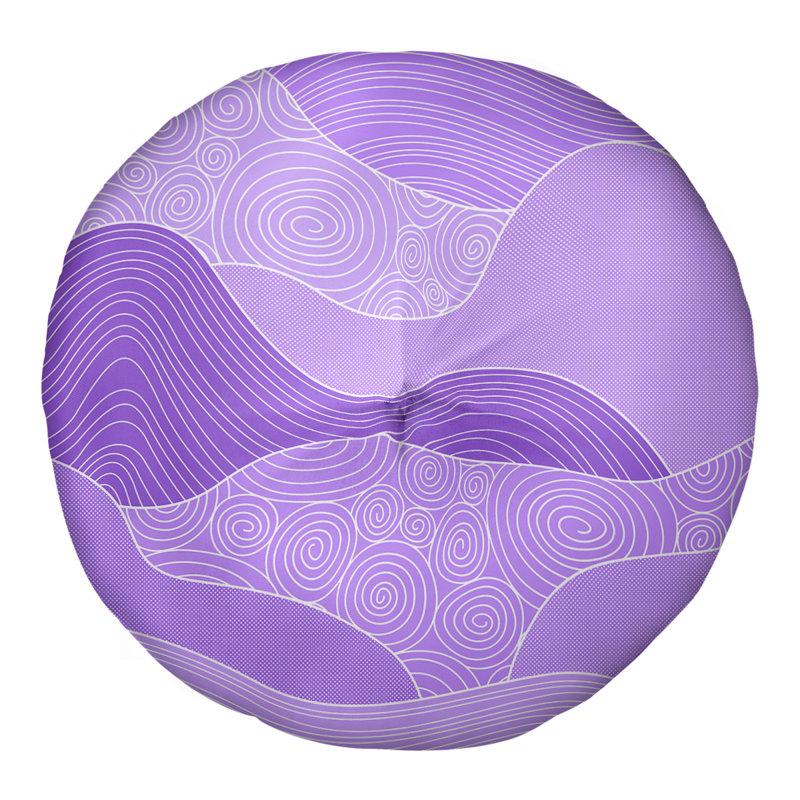 Coussin de sol Katelyn Elizabeth, 26 po x 26 po, Mauve