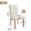 Ensemble de 4 chaises de salle à manger en bois, chaises de salle à manger modernes avec dossier, chaises d'appoint de cuisine en tissu avec pieds en bois, beige -373865401