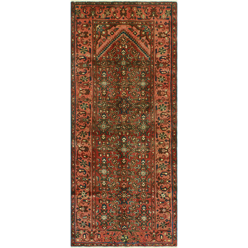 Khusbu Distressed Bakir Rust Runner