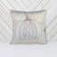 Coussin en dentelle brodée citrouille