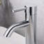 Robinet de lavabo de salle de bain à vasque courte à fixation sur le comptoir Euro Collection - Chrome poli-52012511