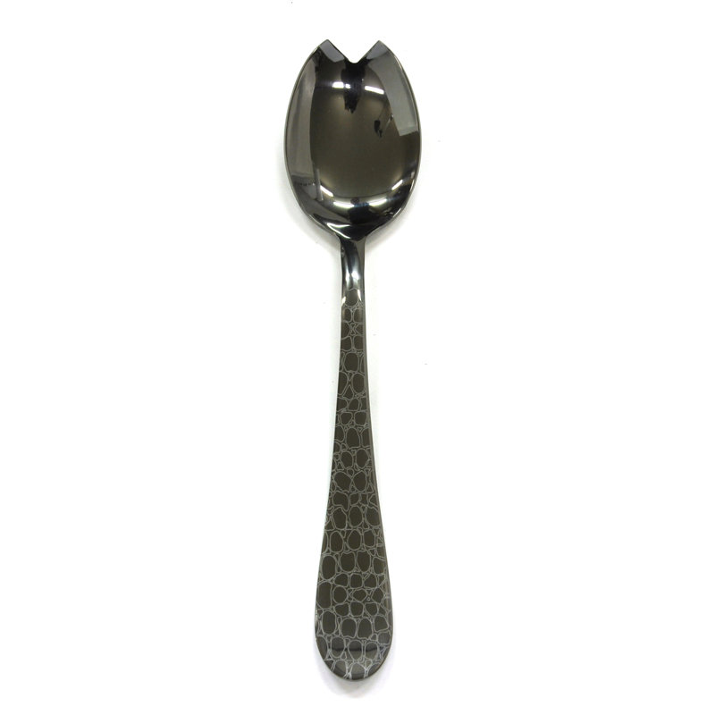 Coccodrillo Stainless Steel Serving Piece, Oro-nero