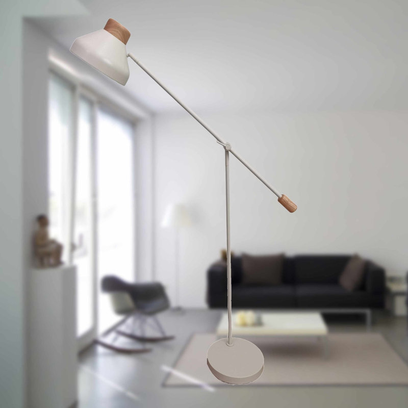 Atoya 155.5cm White Task Floor Lamp