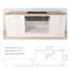 Évier de cuisine encastrable L 33 po x l 19 po avec grille d'évier et ensemble de drain