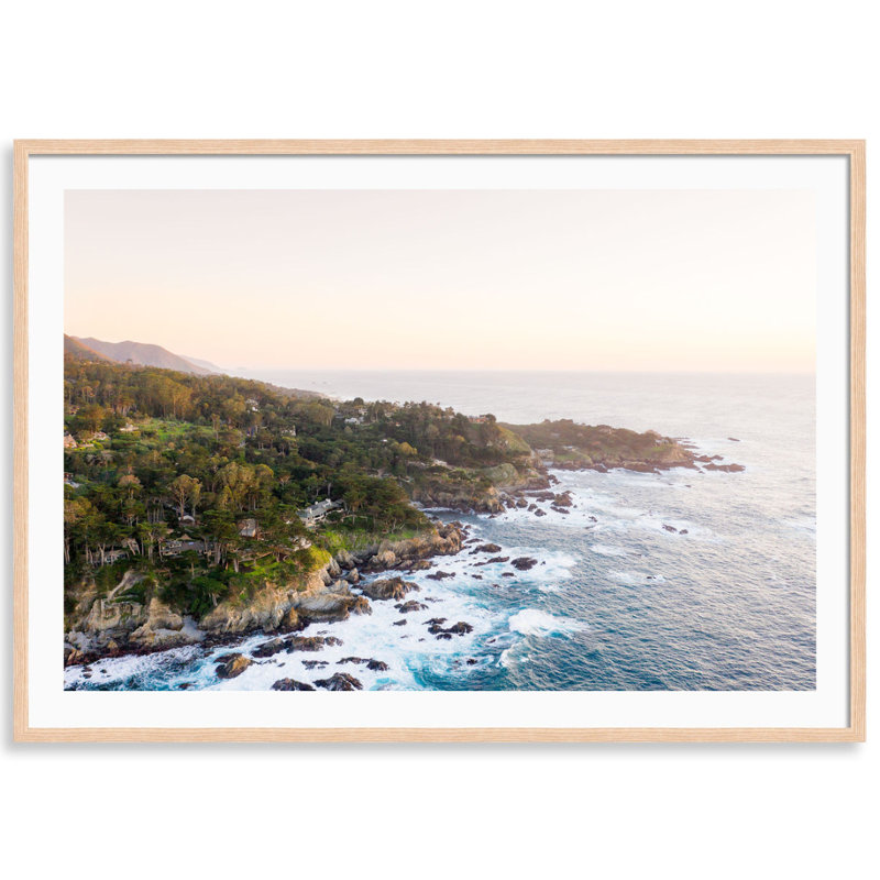 Carmel Coast par Carly Tabak - Photographie de cadre, L 25 po x H 18 po, Bois blanc