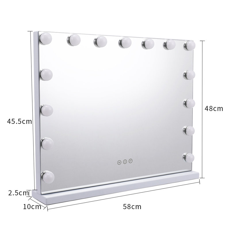 Rectangle Mirror, 48" x 58", White
