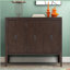 Buffet de rangement réglable avec 3 poignées rétro en métal et 4 pieds en pin-2068800071