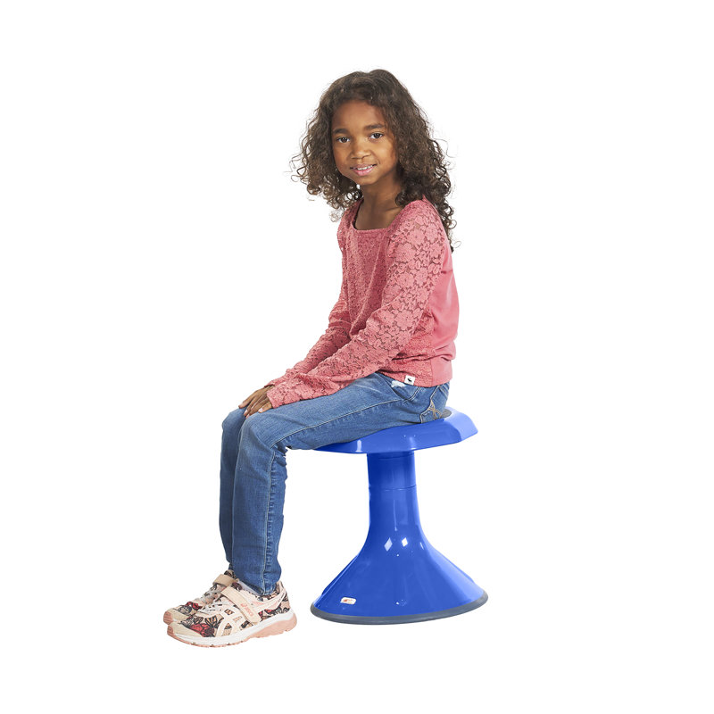 Tabouret ECR4Kids ACE, 15", Bleu