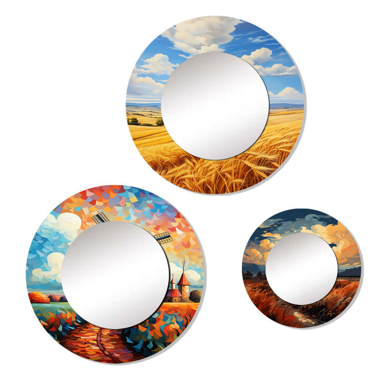 Nerau Metal Round Mirror