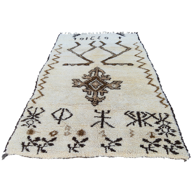 One-of-a-Kind Rectangle 3'6" X 5'9" Hand Knotted Area Rug