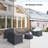 Outdoor All Weather Wicker Group Seating Patio Furniture Covers