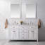 Meuble-lavabo de 44 po blanc et chêne-475837940