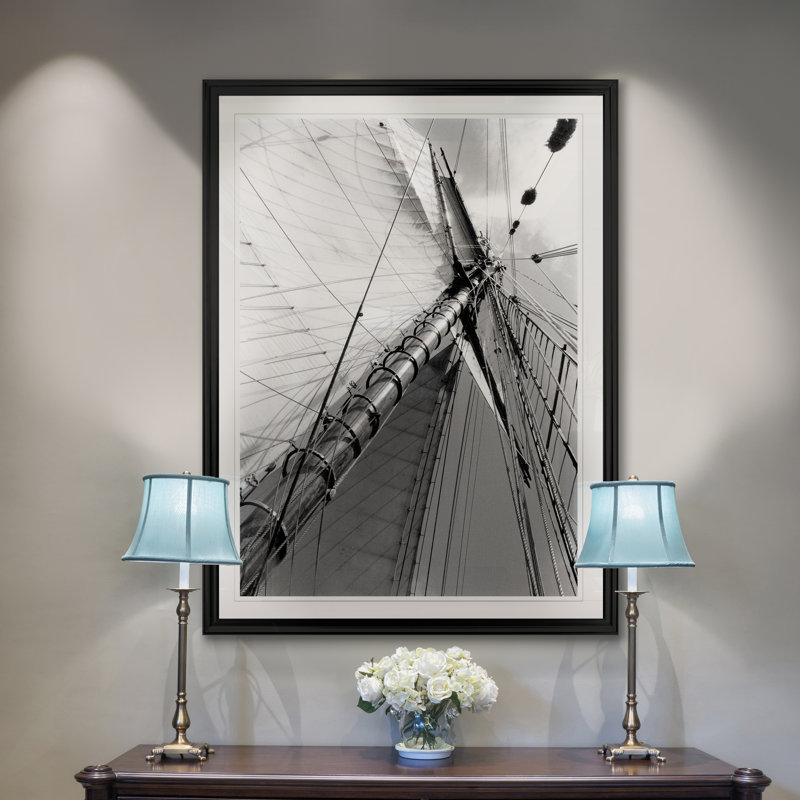 « set voile ii », impression sur toile, H 18,5 po x l 24,5 po x P 1,5 po, Noir
